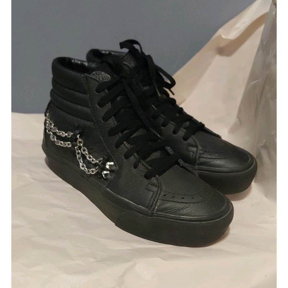VANS Sk8 Hi Platform 2 Chain Black Mens Sz 5.5 / Womens Sz 7 | VN0A3TKN2UX